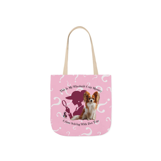 This Is My Whodunit Tote β Cozy Mystery With Dot Canvas Bag