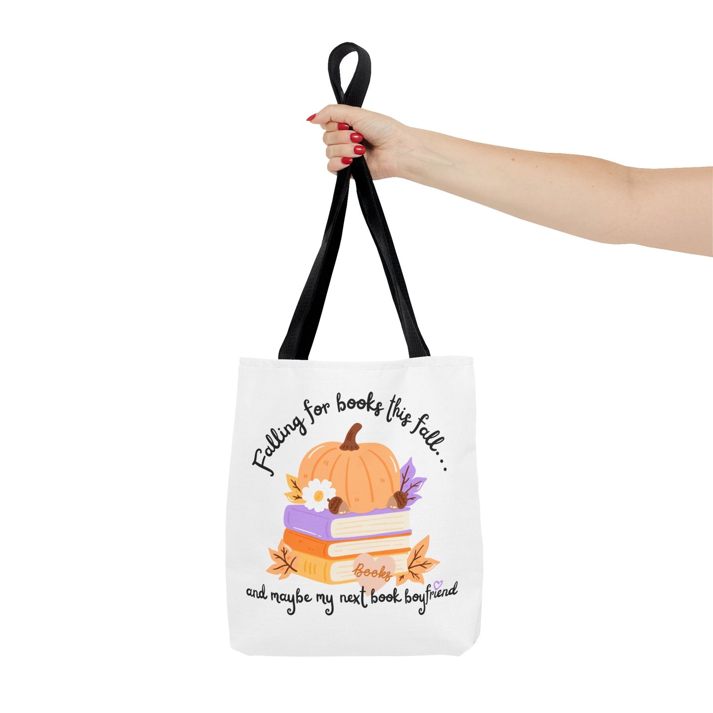 Falling for Books This Fall Tote Bag – Cozy Autumn Book Lover’s Tote