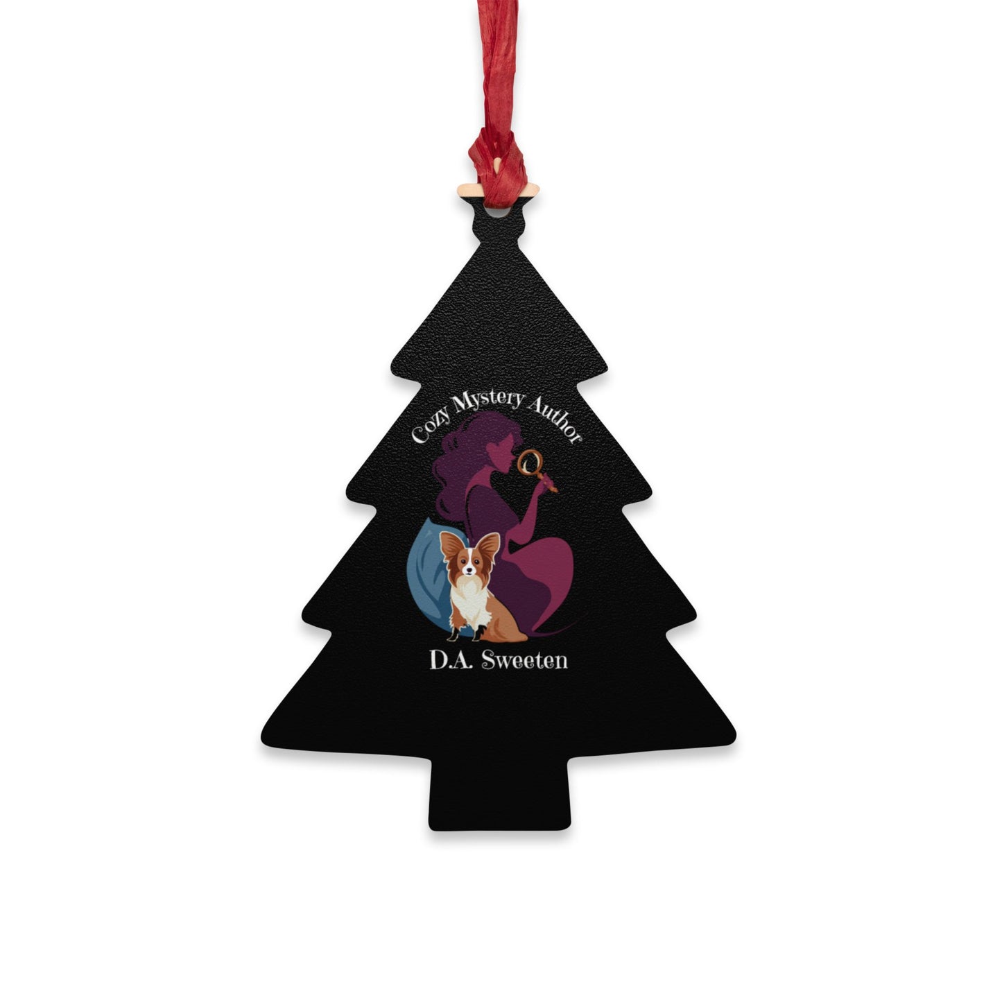 D.A. Sweeten Cozy Mystery Wooden Ornament for Holiday Cheer, Personalized Home Decor, Gift for Christmas, Engagement, Family Celebrations