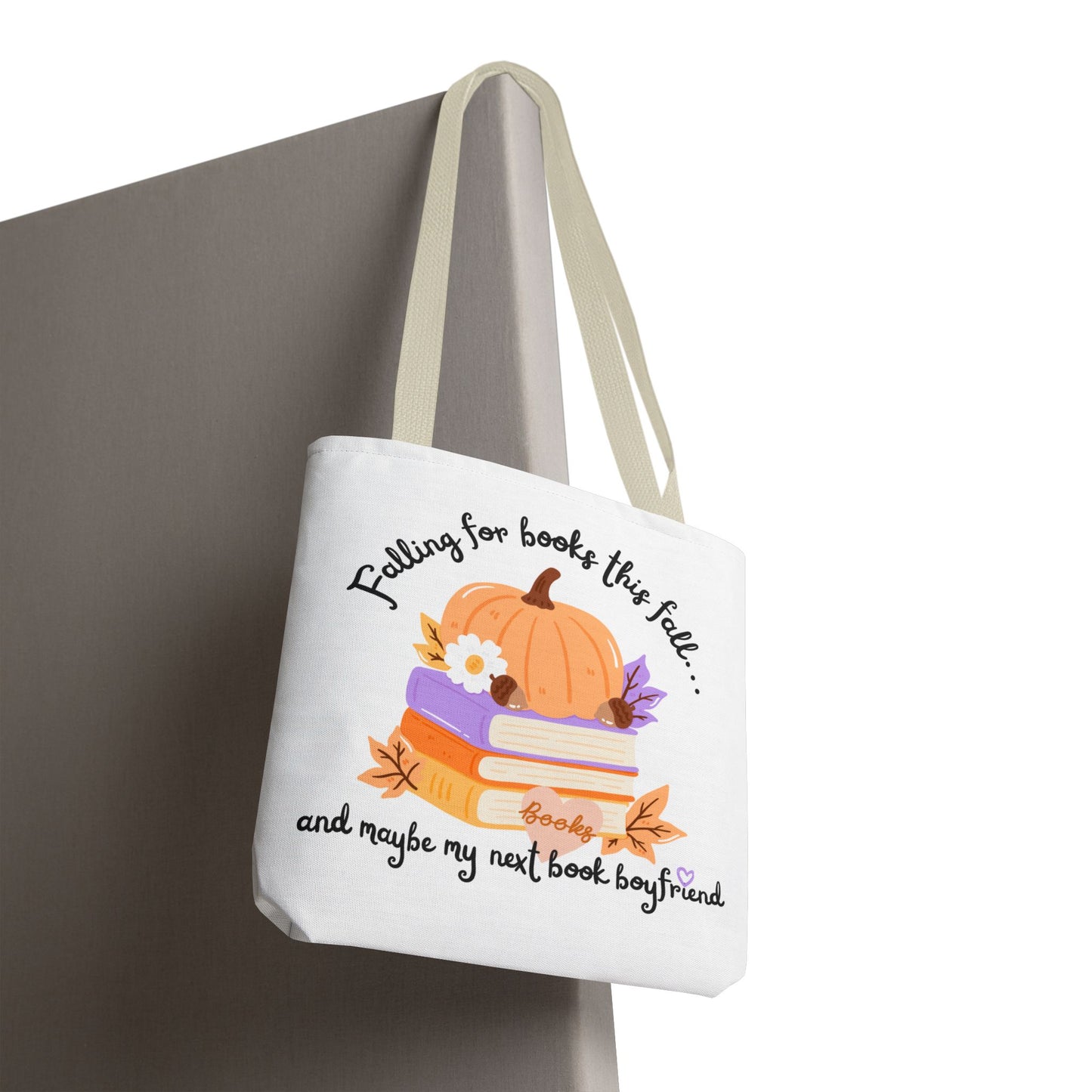 Falling for Books This Fall Tote Bag – Cozy Autumn Book Lover’s Tote