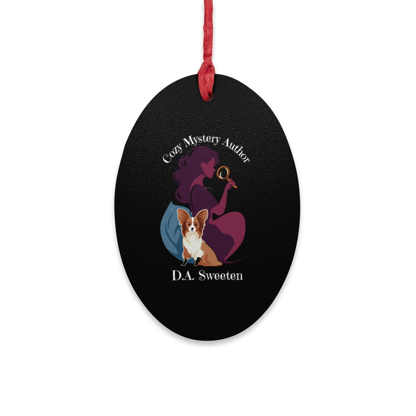 D.A. Sweeten Cozy Mystery Wooden Ornament for Holiday Cheer, Personalized Home Decor, Gift for Christmas, Engagement, Family Celebrations