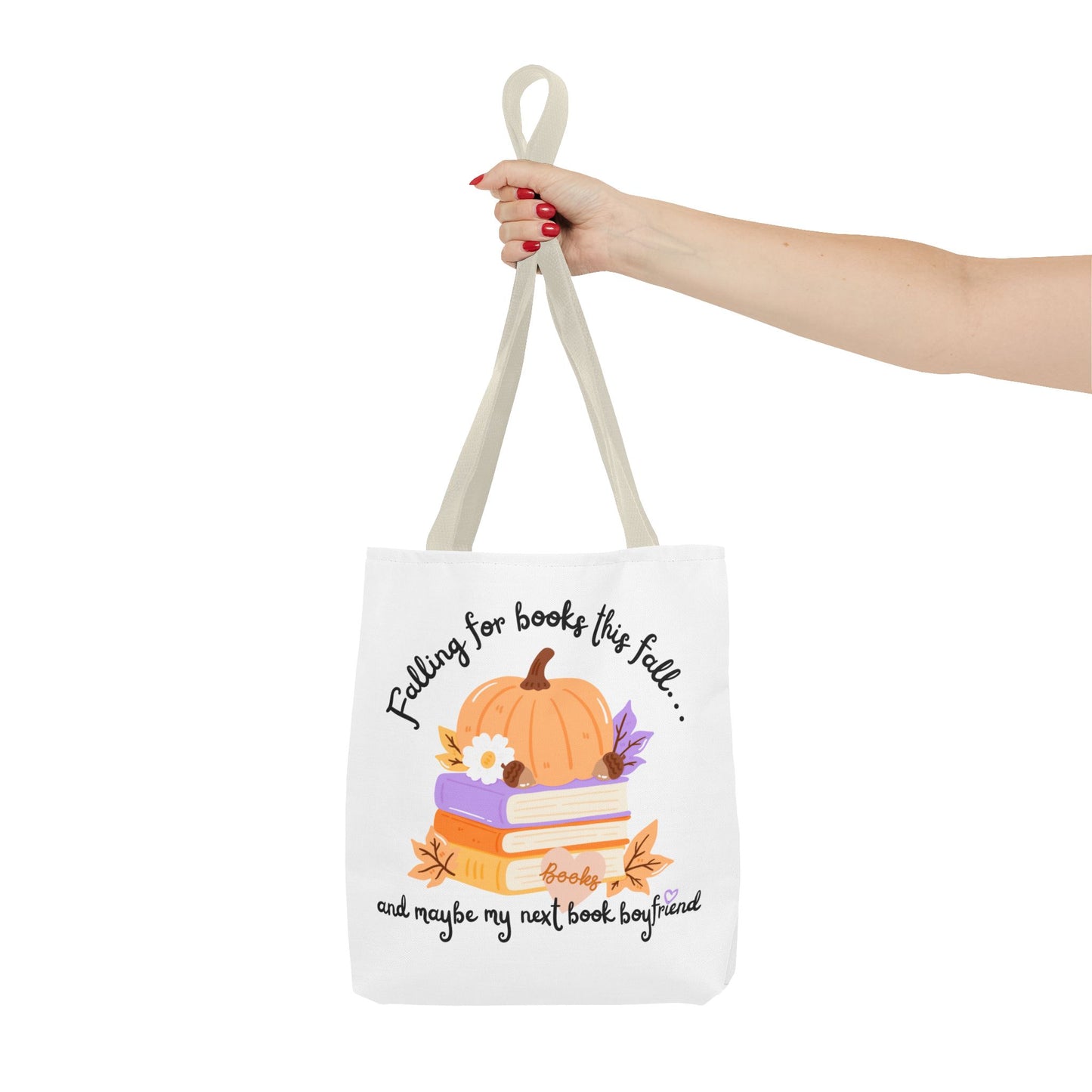 Falling for Books This Fall Tote Bag – Cozy Autumn Book Lover’s Tote