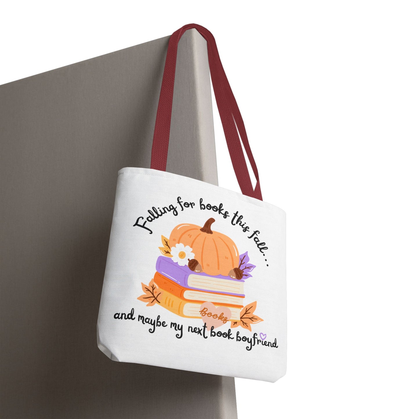 Falling for Books This Fall Tote Bag – Cozy Autumn Book Lover’s Tote