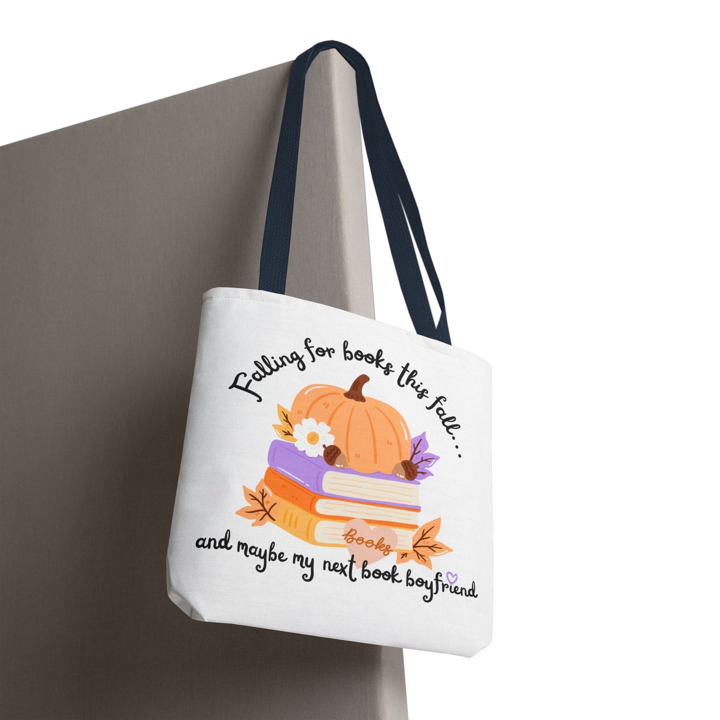 Falling for Books This Fall Tote Bag – Cozy Autumn Book Lover’s Tote