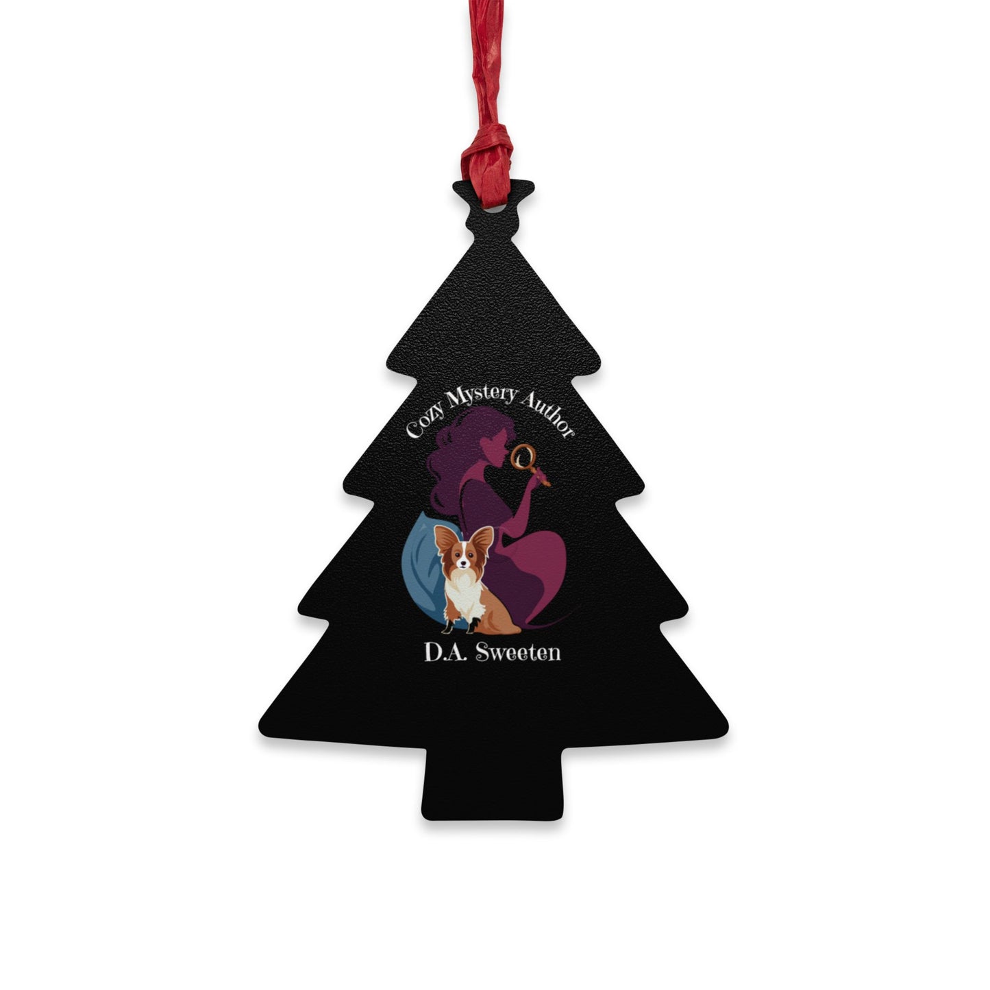 D.A. Sweeten Cozy Mystery Wooden Ornament for Holiday Cheer, Personalized Home Decor, Gift for Christmas, Engagement, Family Celebrations
