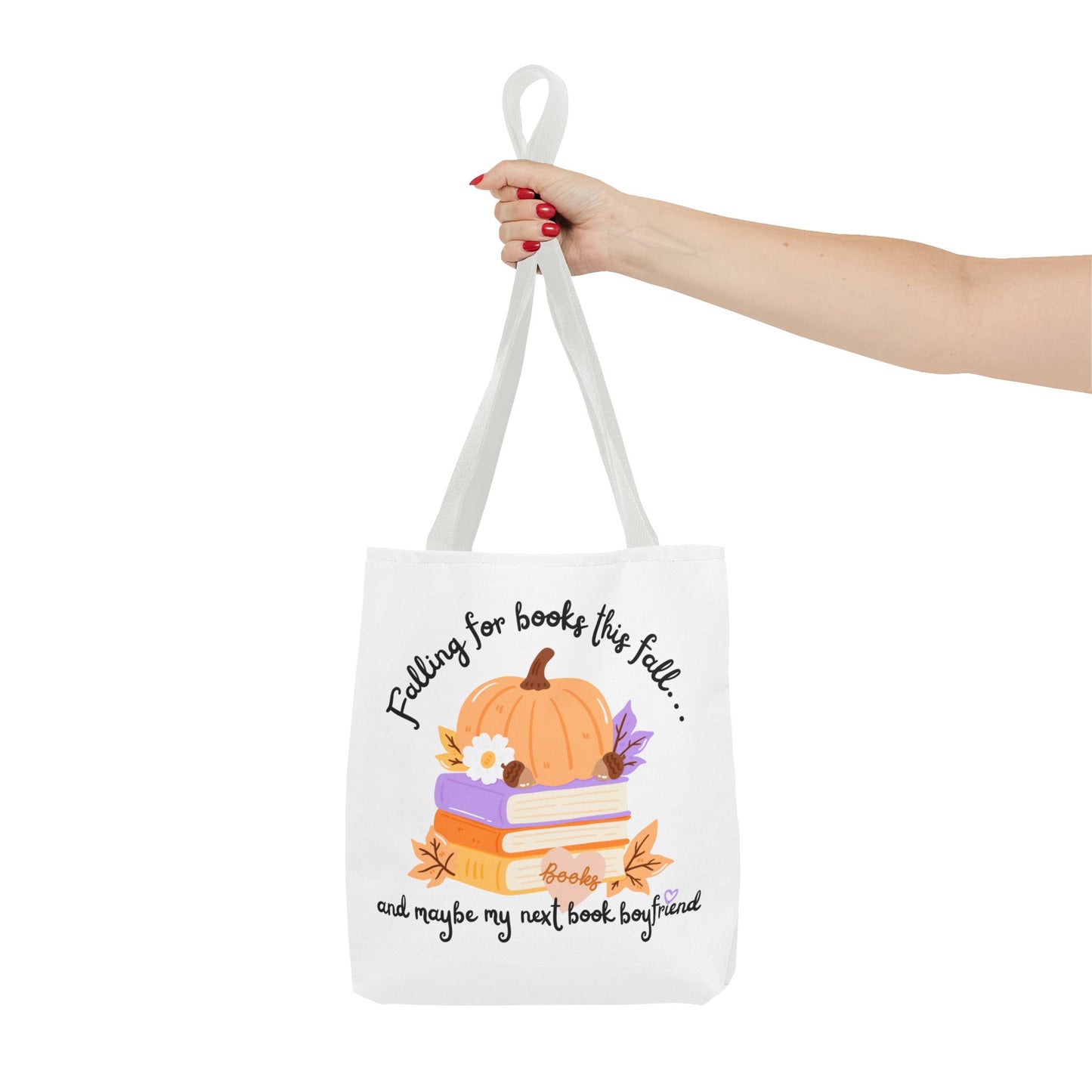 Falling for Books This Fall Tote Bag – Cozy Autumn Book Lover’s Tote