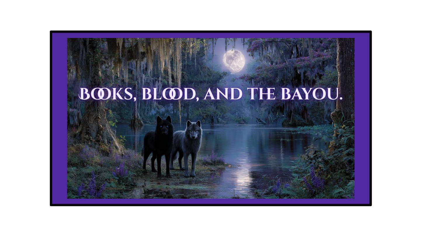 Lily Grace's - Books, Blood, and the Bayou – 16oz Sipper Glass with Lid & Straw