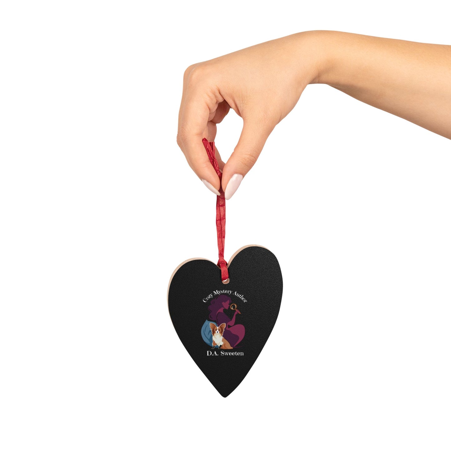 D.A. Sweeten Cozy Mystery Wooden Ornament for Holiday Cheer, Personalized Home Decor, Gift for Christmas, Engagement, Family Celebrations