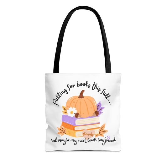 Falling for Books This Fall Tote Bag β Cozy Autumn Book Loverβs Tote