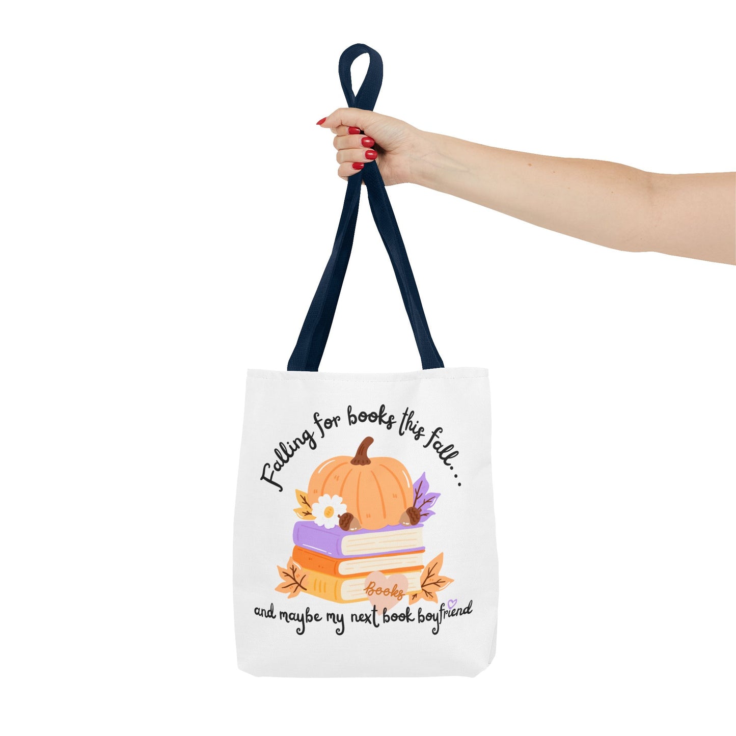 Falling for Books This Fall Tote Bag – Cozy Autumn Book Lover’s Tote
