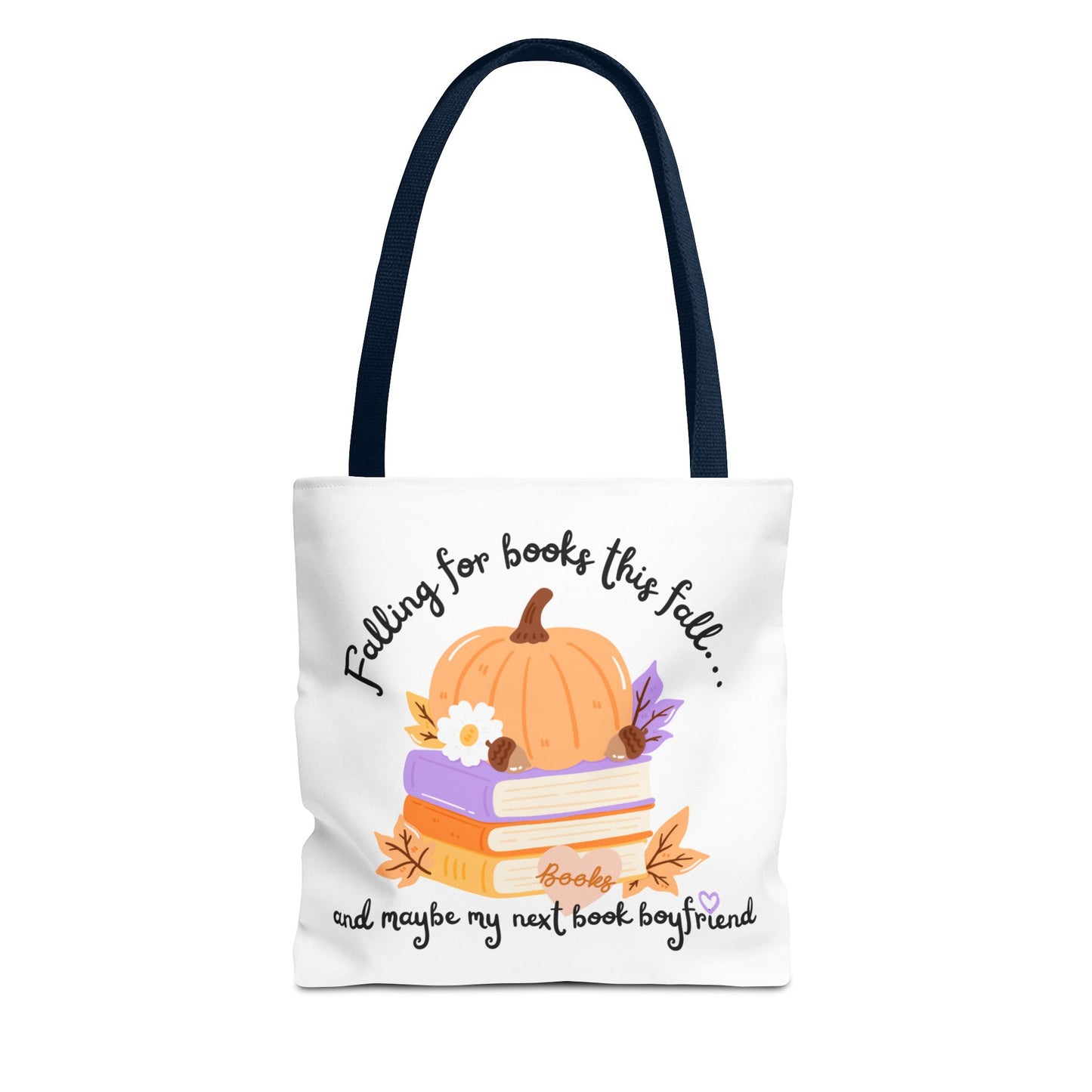 Falling for Books This Fall Tote Bag – Cozy Autumn Book Lover’s Tote