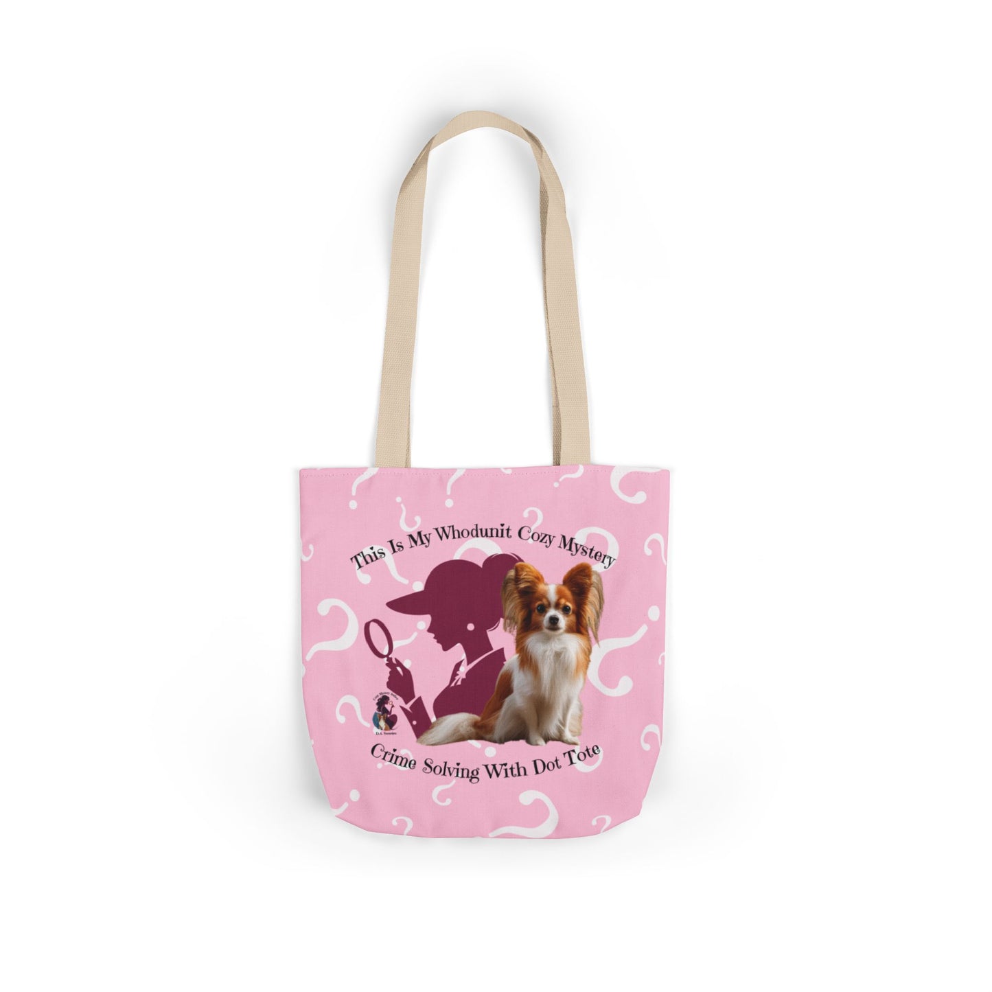 This Is My Whodunit Tote — Cozy Mystery With Dot Canvas Bag
