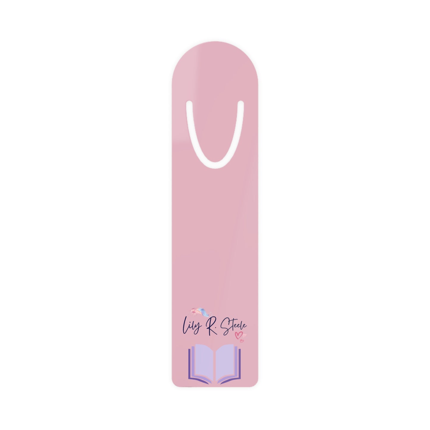 Lily R. Steele Signature Blush Bookmark for Book Lovers