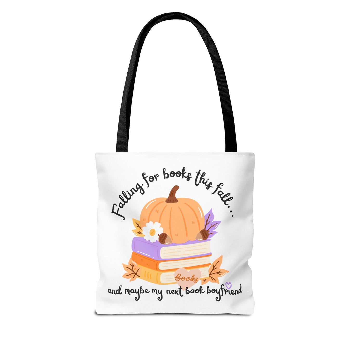 Falling for Books This Fall Tote Bag – Cozy Autumn Book Lover’s Tote