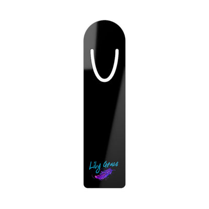 Lily Grace Aluminum Bookmark - Signature Feather