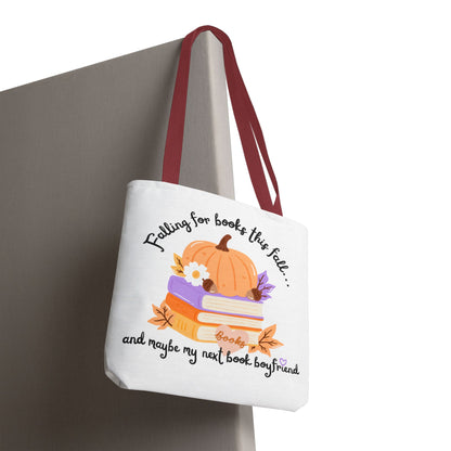 Falling for Books This Fall Tote Bag – Cozy Autumn Book Lover’s Tote