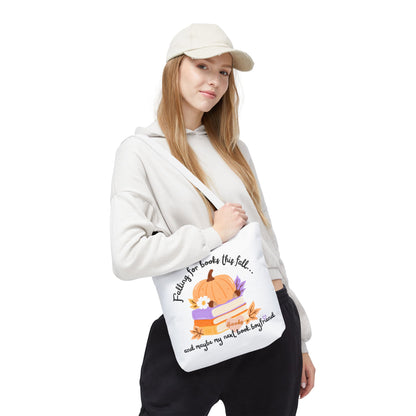 Falling for Books This Fall Tote Bag – Cozy Autumn Book Lover’s Tote