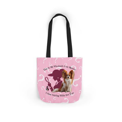 This Is My Whodunit Tote — Cozy Mystery With Dot Canvas Bag