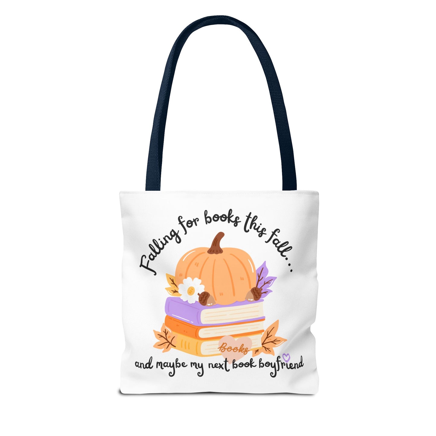 Falling for Books This Fall Tote Bag – Cozy Autumn Book Lover’s Tote