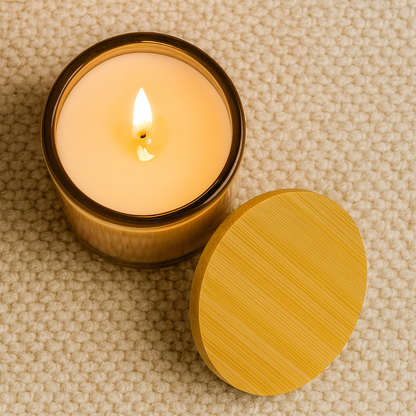 Cozy Mystery Candle — “Just One More Chapter with Angel D. Chase” 14 oz Soy Candle Laser-Engraved Glass