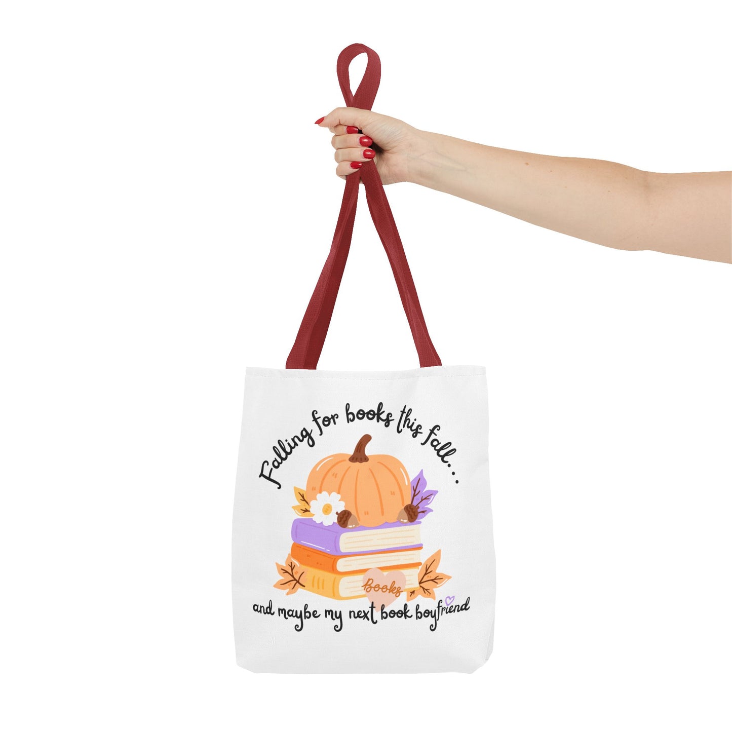 Falling for Books This Fall Tote Bag – Cozy Autumn Book Lover’s Tote