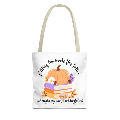 Falling for Books This Fall Tote Bag – Cozy Autumn Book Lover’s Tote