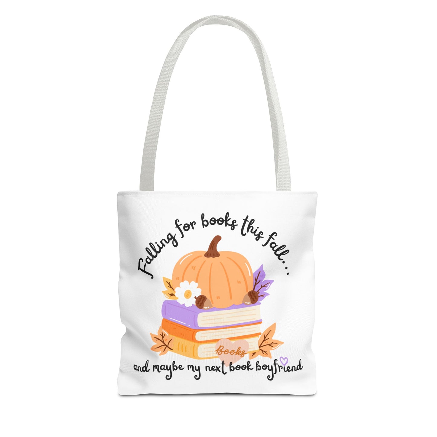 Falling for Books This Fall Tote Bag – Cozy Autumn Book Lover’s Tote