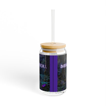 Lily Grace's - Books, Blood, and the Bayou – 16oz Sipper Glass with Lid & Straw