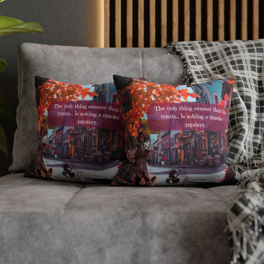 Sticky Sweet Murder Fall Pillowcase – Cozy Mystery Decor, Pillowcase, Ideal for Home Décor, Gift for Mystery Lovers, Seasonal Accent, Fall Decoration