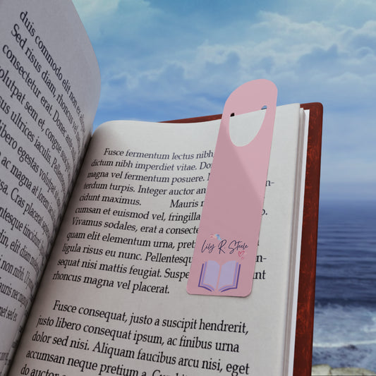Lily R. Steele Signature Blush Bookmark for Book Lovers