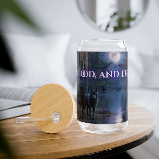 Lily Grace's - Books, Blood, and the Bayou – 16oz Sipper Glass with Lid & Straw
